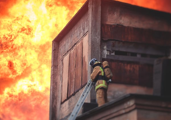A fire following an explosion at a cannabis processor