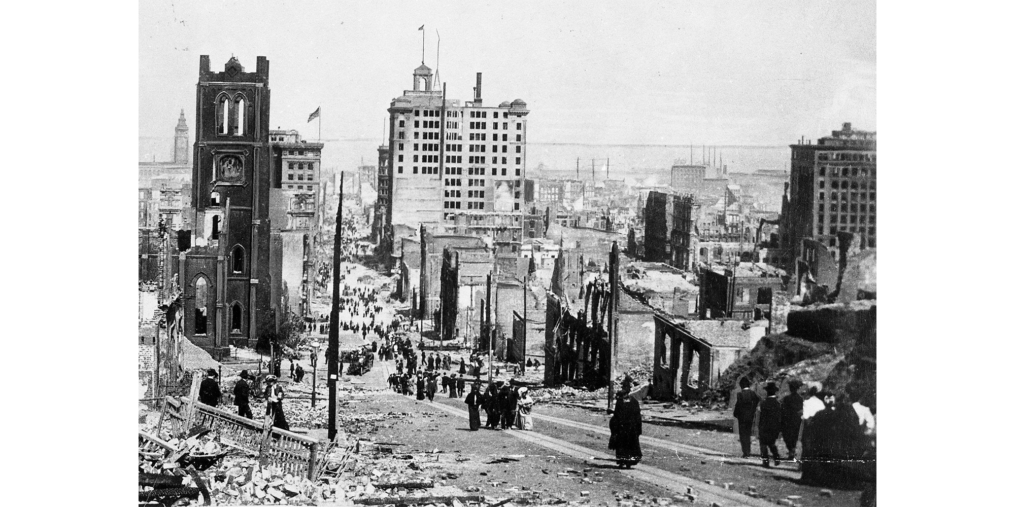 area damaged by Great San Francisco Earthquake of 1906