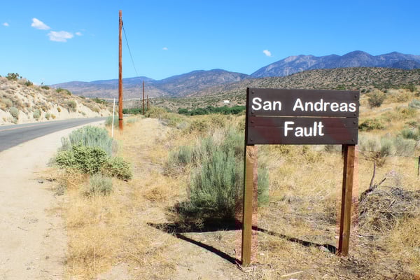 San Andreas fault in California