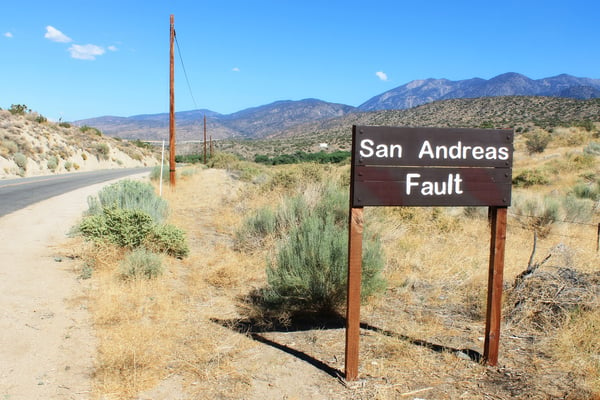 San Andreas fault in California