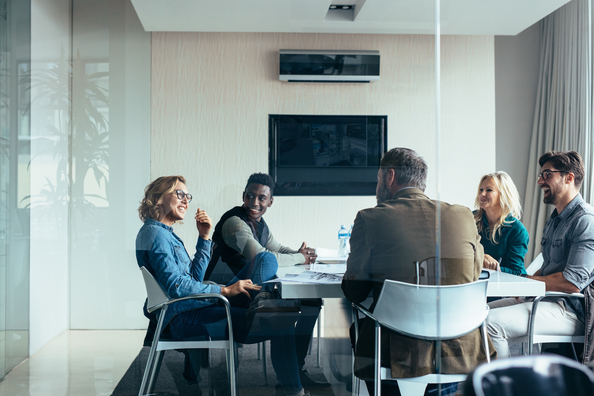 advisors meeting in conference room